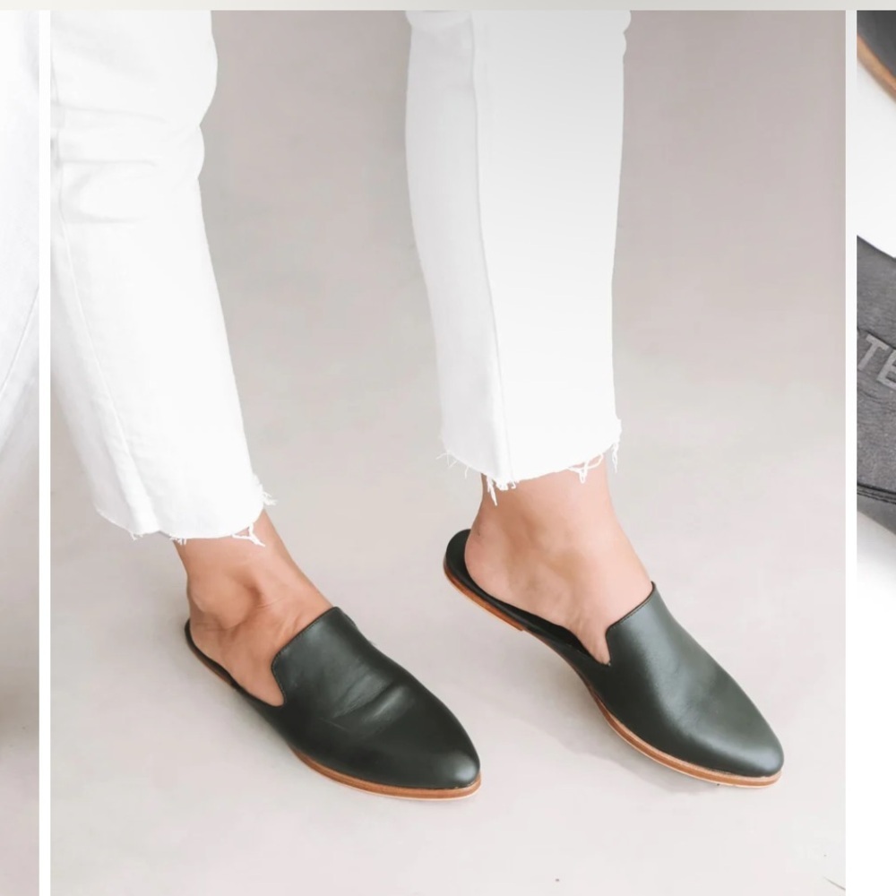 New Liberte Leather black the Modern Mule.  Multiple sizes